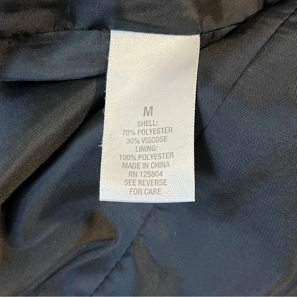 Dressbarn Womens Size M, Gray Mandarin Collar Career Button Up Jacket - Picture 4 of 14